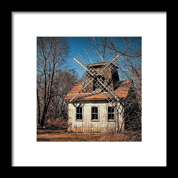 Wind Mill Wood House Tree Framed Print featuring the photograph Wind Mill1 by John Linnemeyer