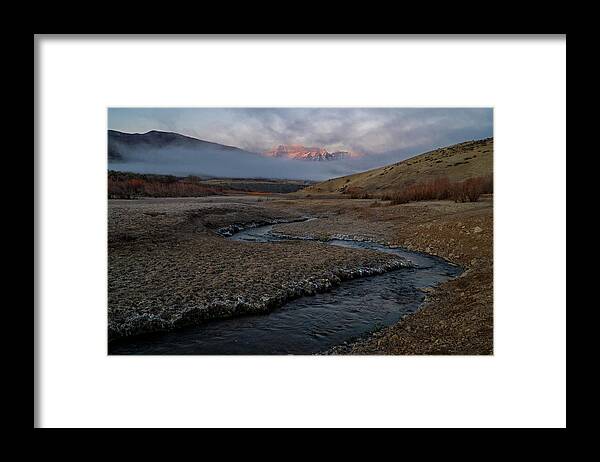 Utah Framed Print featuring the photograph Winding Stream by Wesley Aston