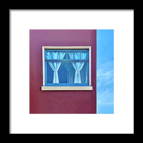  Framed Print featuring the photograph Window and Sky by Julie Gebhardt