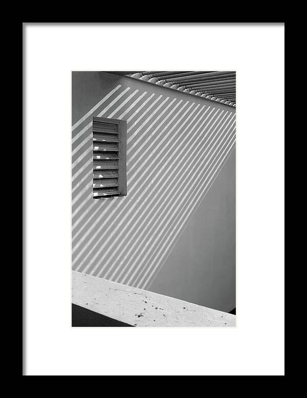 Window Framed Print featuring the photograph Window Vs Diagonal Lines by Prakash Ghai