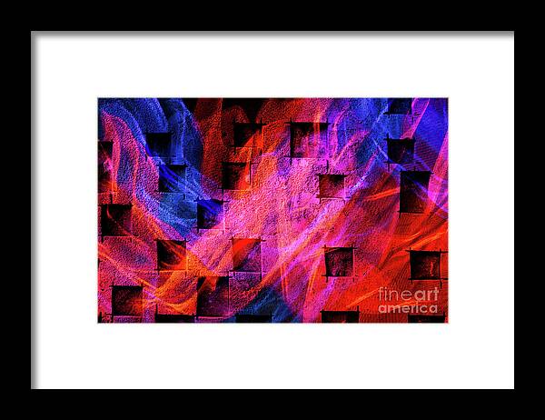 Abstracts Framed Print featuring the photograph Winds of Fire by Marilyn Cornwell