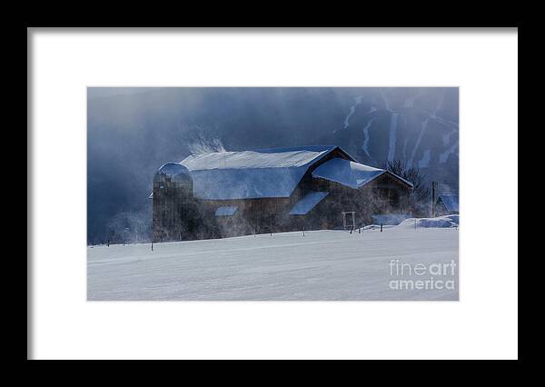 New England Framed Print featuring the photograph Windy day in Vermont by Scenic Vermont Photography