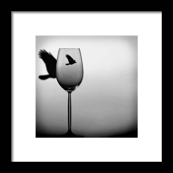 Wine Flight Framed Print featuring the photograph Wine Flight by Susan Maxwell Schmidt