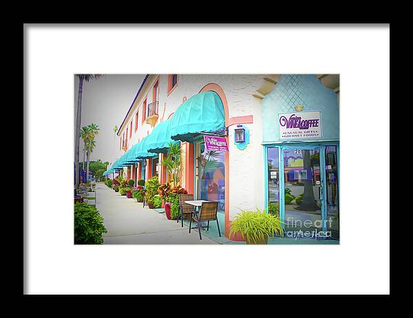 Venice Framed Print featuring the digital art Wine Shop by Alison Belsan Horton