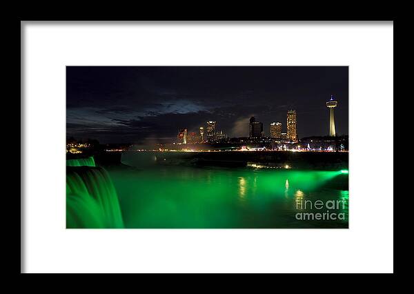 Winter Festival Of Lights Framed Print featuring the photograph Winter Festival of Lights, Niagara Falls, Canada by Tony Lee