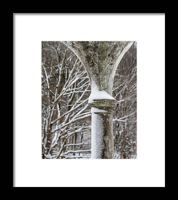 Tibbetts Brook Park Framed Print featuring the photograph Winter in Tibbetts Brook Park 3 by Kevin Suttlehan