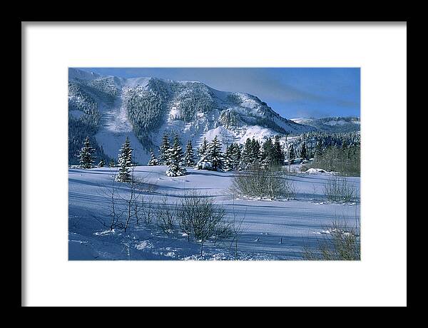 Winter Framed Print featuring the photograph A Winter Meadow Morning - Mammoth Rock - Mammoth Lakes by Bonnie Colgan
