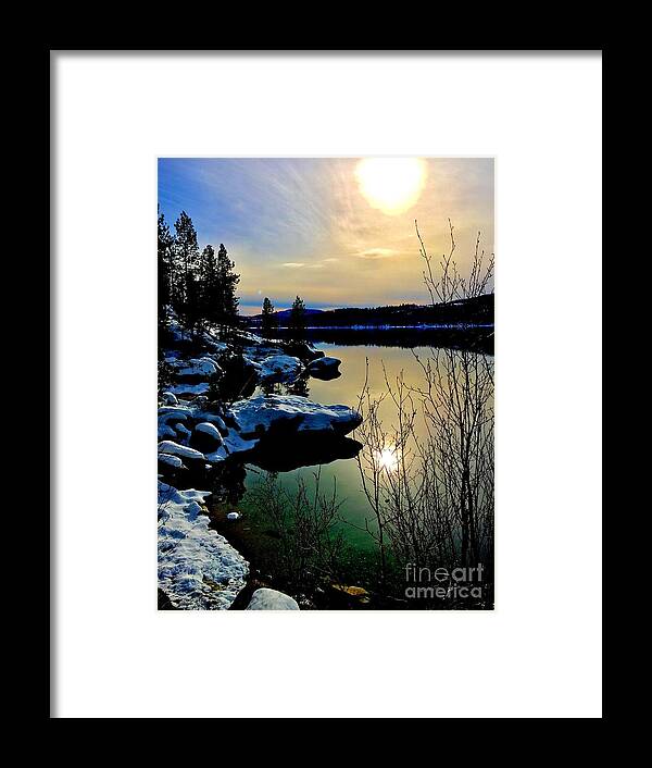 Winter Framed Print featuring the photograph Winter On The Lake by Joseph Noonan