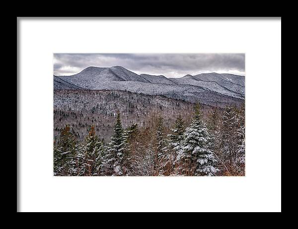 Landscape Framed Print featuring the photograph Winter Peaks in New Hampshire by Rick Berk
