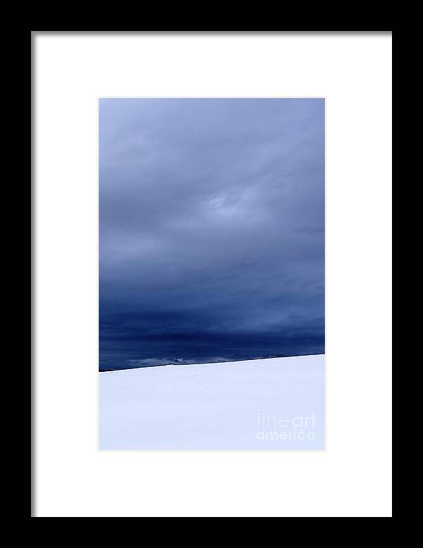 Stormy Sky Framed Print featuring the photograph Winter Storm Warning by Thomas R Fletcher