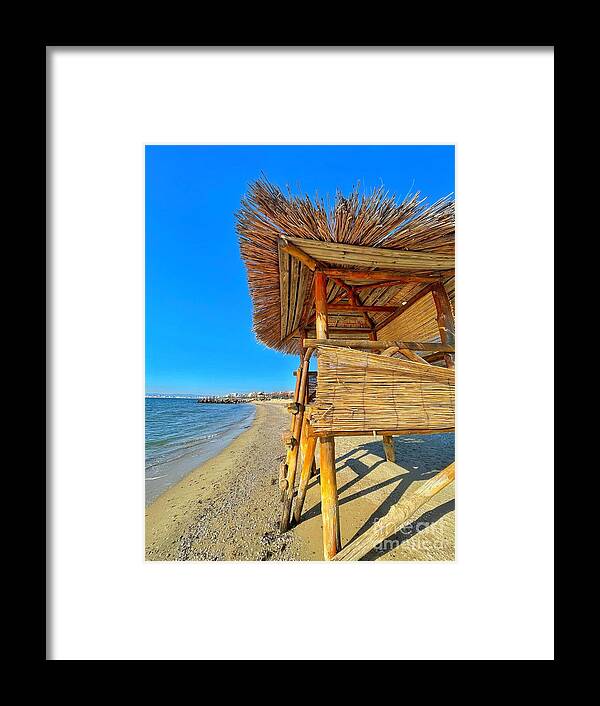 Winter Framed Print featuring the photograph Winter Time Lifeguard Post by Maya Mey Aroyo