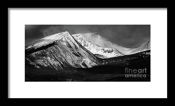 Black And White Framed Print featuring the photograph Winter Valley by Seth Betterly