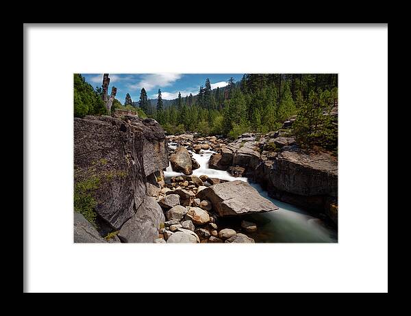 North Fork Stanislaus River Framed Print featuring the photograph With a Full Heart by Laurie Search