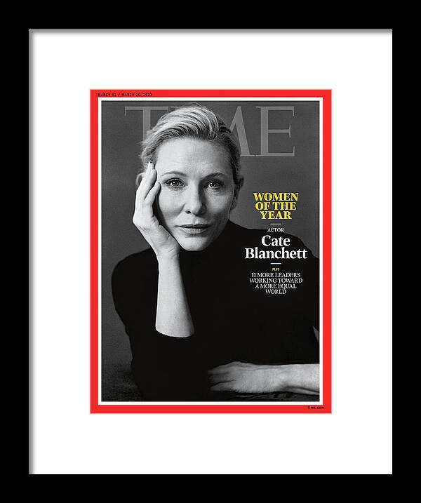 Women Of The Year Framed Print featuring the photograph Women of the Year 2023 - Cate Blanchett by Photograph by Yana Yatsuk for TIME