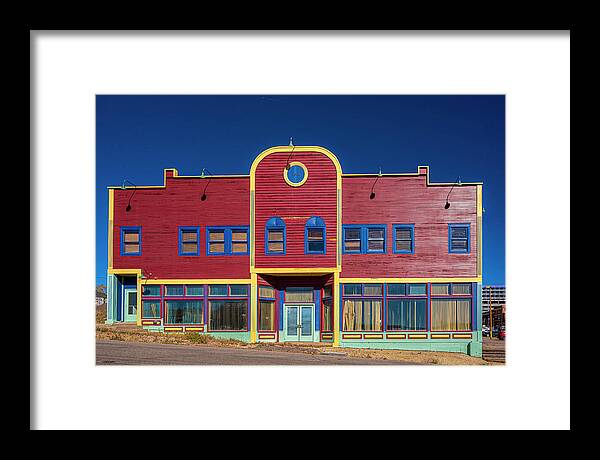 © 2022 Lou Novick All Rights Reversed Framed Print featuring the photograph Wommack's Event Center by Lou Novick