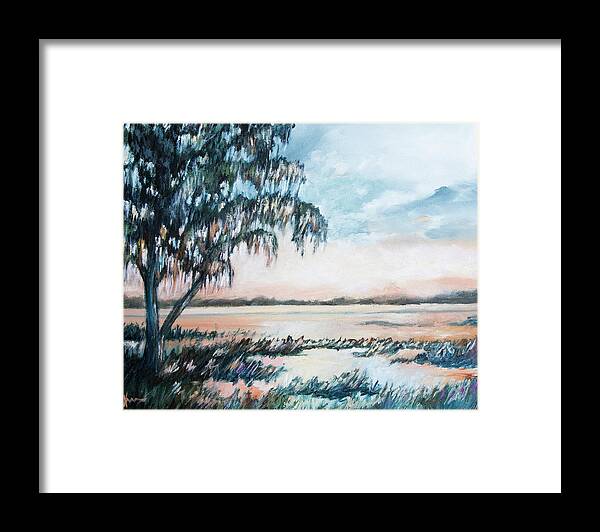 Blue Framed Print featuring the painting Wonder by Katrina Nixon