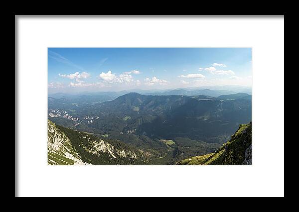  Framed Print featuring the photograph Wonderful view of Otscher valley by Vaclav Sonnek