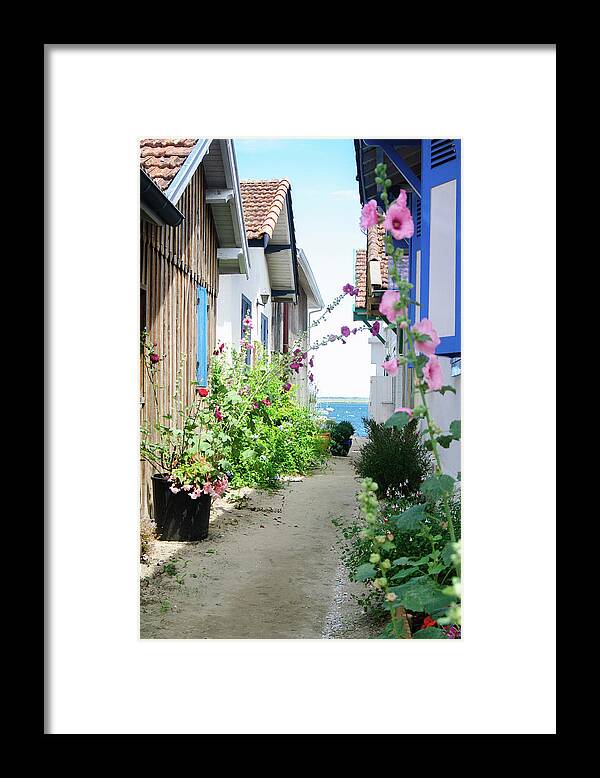 France Framed Print featuring the photograph Wooden House In Bassin D'arcachon by Youri Mahieu