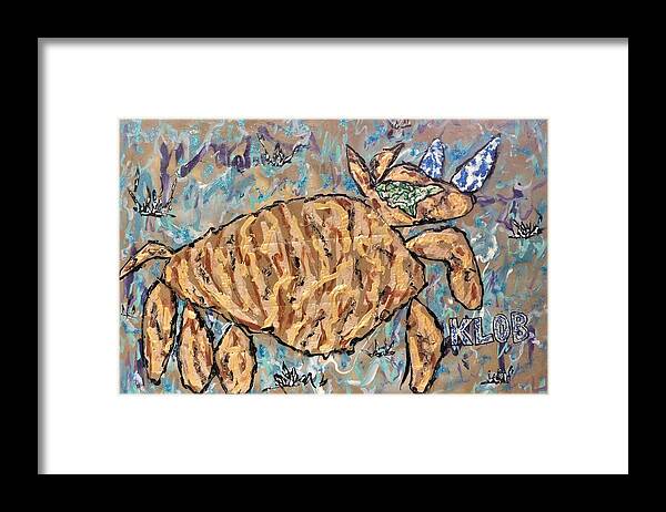 Wooly Framed Print featuring the mixed media Wooly Rhino Leaping Through the Grass by Kevin OBrien