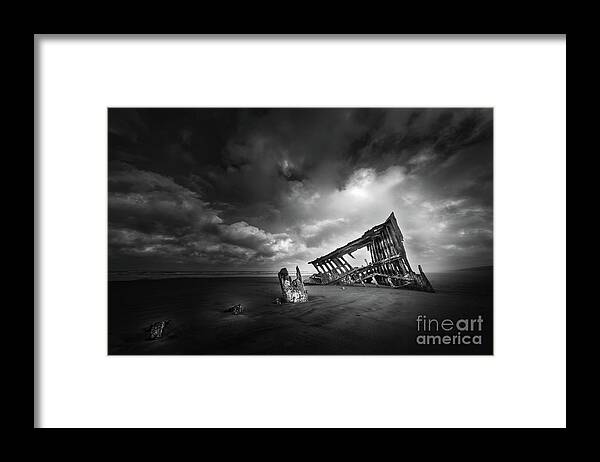 Peter Iredale Framed Print featuring the photograph Wreck Of The Peter Iredale by Doug Sturgess