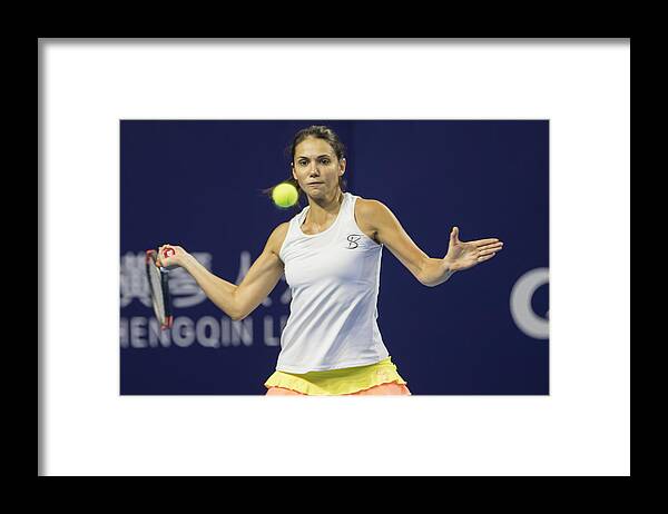 Tennis Framed Print featuring the photograph WTA Elite Trophy Zhuhai 2017 - Day 3 by Power Sport Images