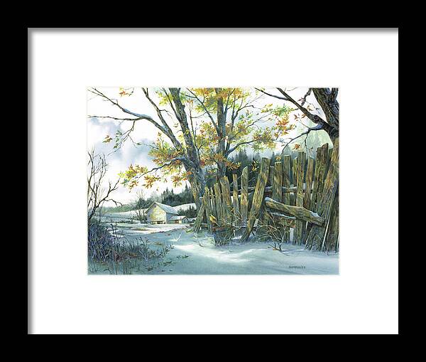 Michael Humphries Framed Print featuring the painting Yellow Bird by Michael Humphries