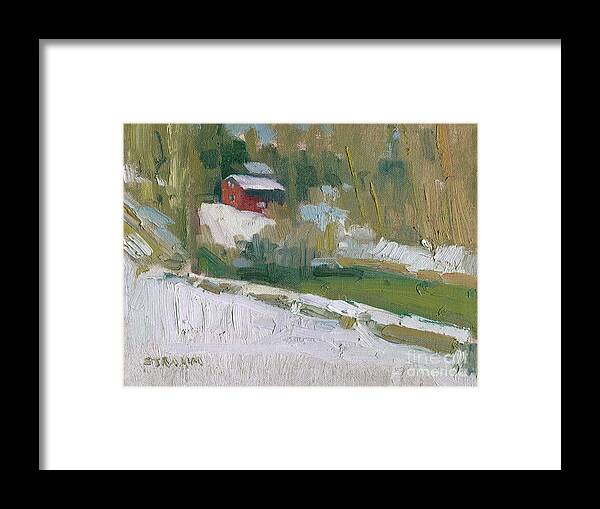 Creek Framed Print featuring the painting Yellow Creek - Poland, Ohio by Paul Strahm