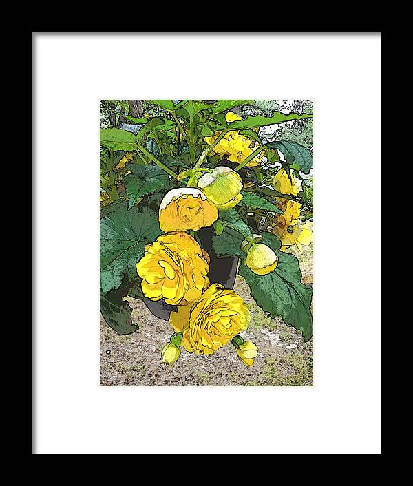 Yellow Framed Print featuring the photograph Yellow FLowers of Summer 2020 by Ann Tracy