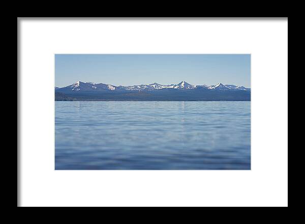 Yellowstone Framed Print featuring the photograph Yellowstone Lake Blues by Darren White