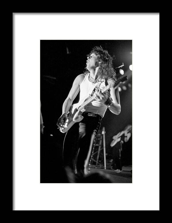 Yngwie Malmsteen Framed Print featuring the photograph Yngwie Malmsteen-Rising Force '85 #5 by Chris Deutsch