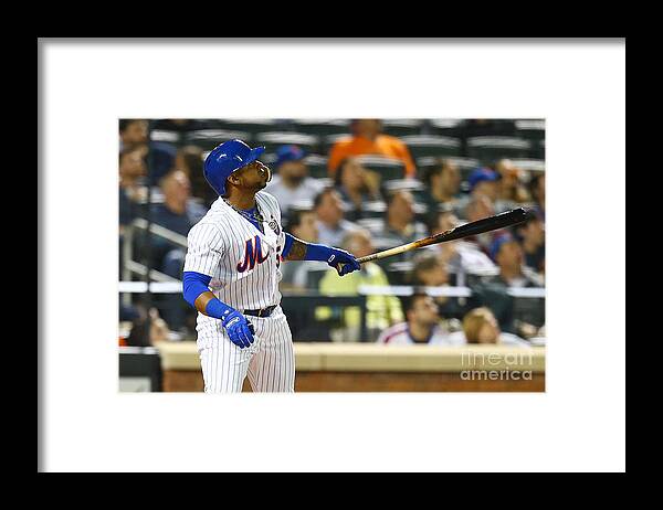 Yoenis Cespedes Framed Print featuring the photograph Yoenis Cespedes by Mike Stobe