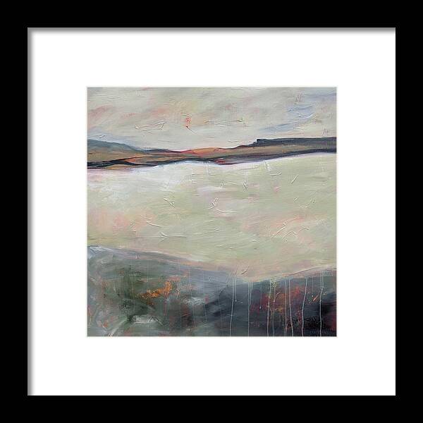 Square Framed Print featuring the painting Yonder by Jillian Goldberg