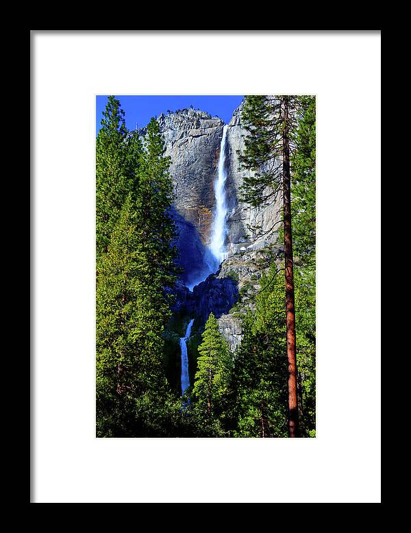 Yosemite Falls Framed Print featuring the photograph Yosemite Falls by Robert Blandy Jr