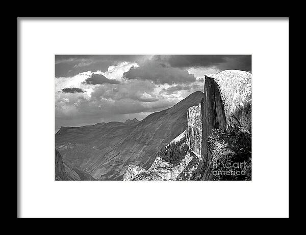 Yosemite Framed Print featuring the photograph Yosemite National Park Half Dome UP Close by Chuck Kuhn