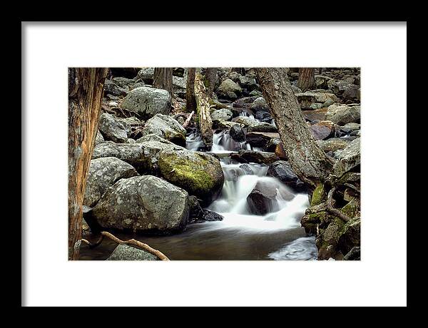 Water Framed Print featuring the photograph Yosemite Stream by Gary Geddes