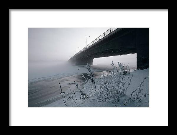 Photography Framed Print featuring the photograph You Are Welcome To Winter by Aleksandrs Drozdovs
