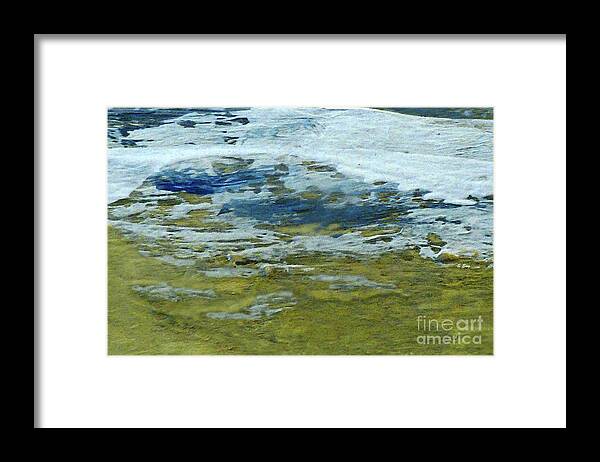 Abstract Framed Print featuring the painting You Can't Stop the Tide by Sharon Williams Eng