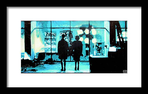 Fight Club Framed Print featuring the painting You Met Me At A Very Strange Time In My Life by Bobby Zeik
