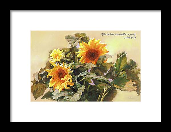 New Testament Framed Print featuring the painting You Shall Love Your Neighbor As Yourself by Svitozar Nenyuk