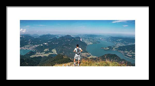 Strobl Framed Print featuring the photograph Schafberg in the Austrian alps by Vaclav Sonnek
