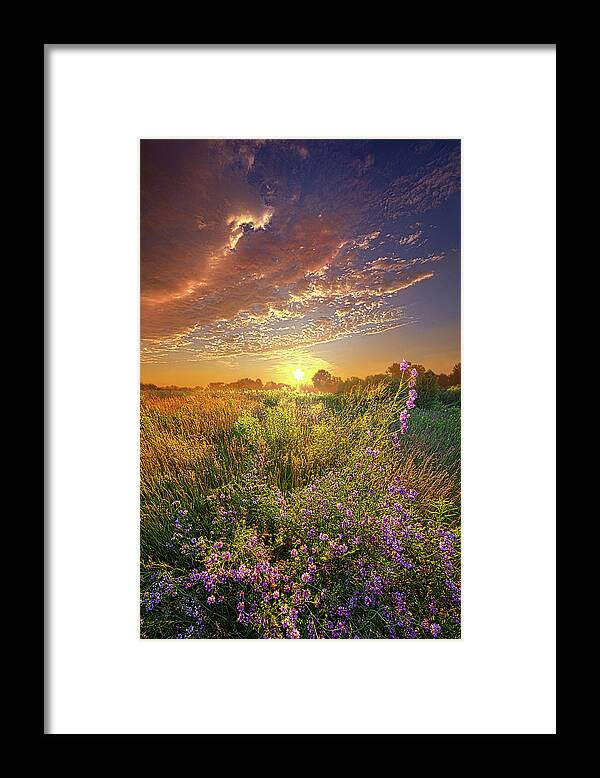 Dramatic Framed Print featuring the photograph Your Voice Will Call To Me by Phil Koch