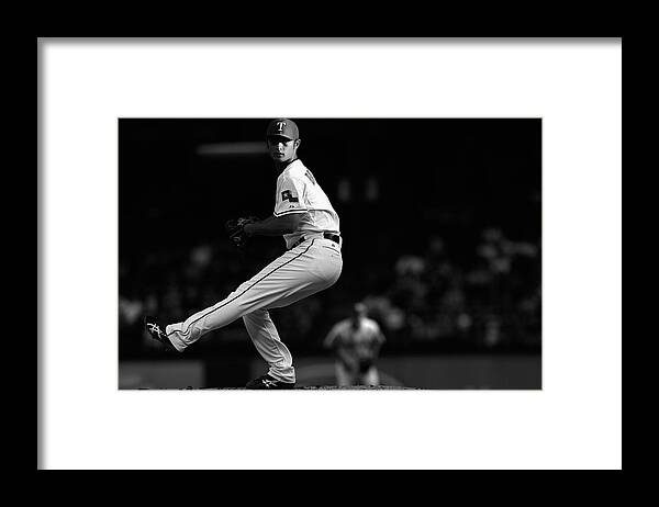 American League Baseball Framed Print featuring the photograph Yu Darvish by Tom Pennington