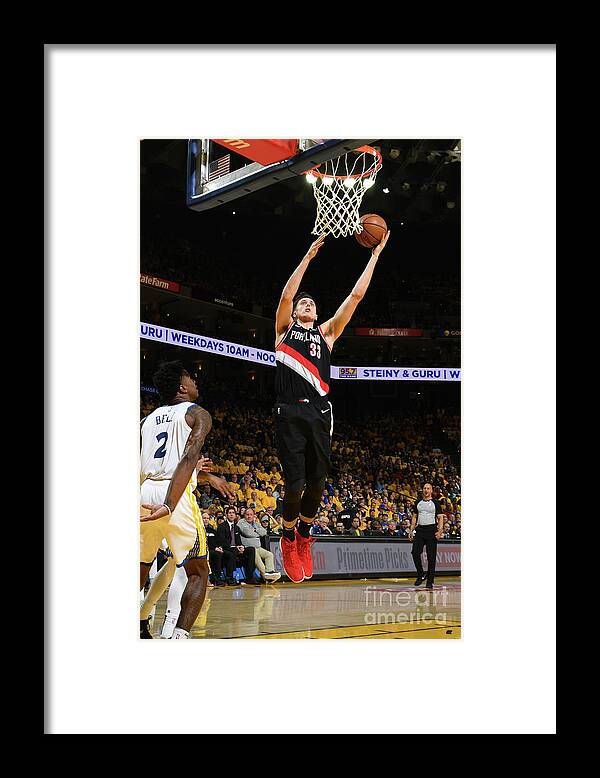 Playoffs Framed Print featuring the photograph Zach Collins by Noah Graham