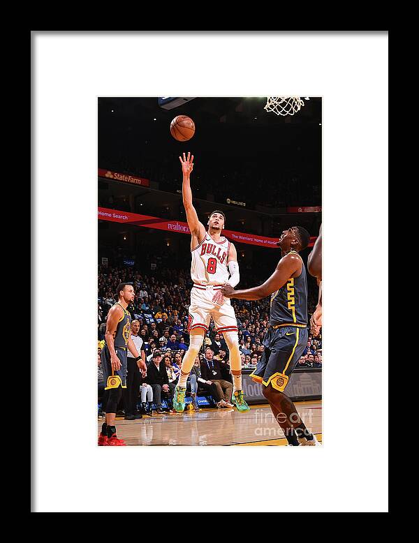 Chicago Bulls Framed Print featuring the photograph Zach Lavine by Noah Graham