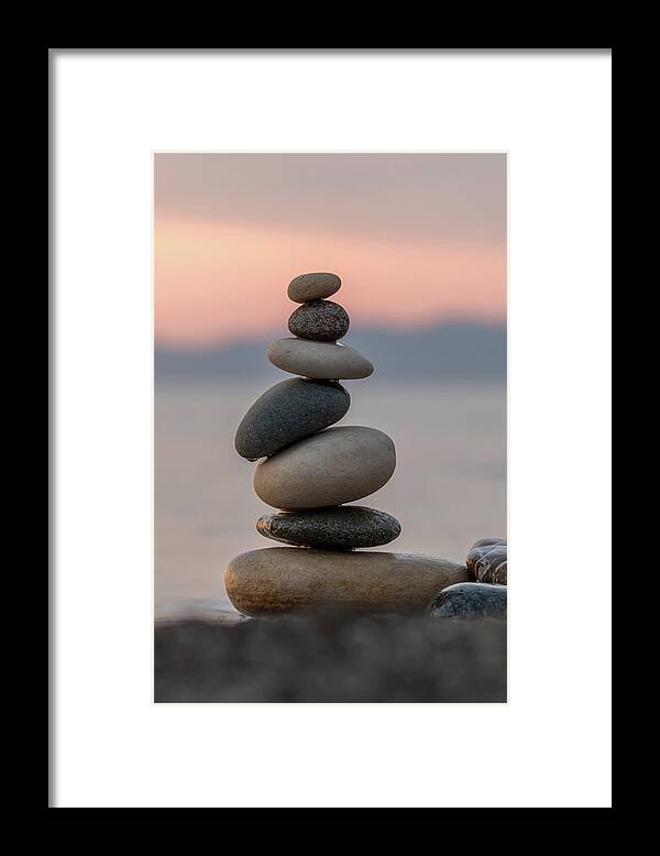 Sea Framed Print featuring the photograph Zen 2 by Stelios Kleanthous