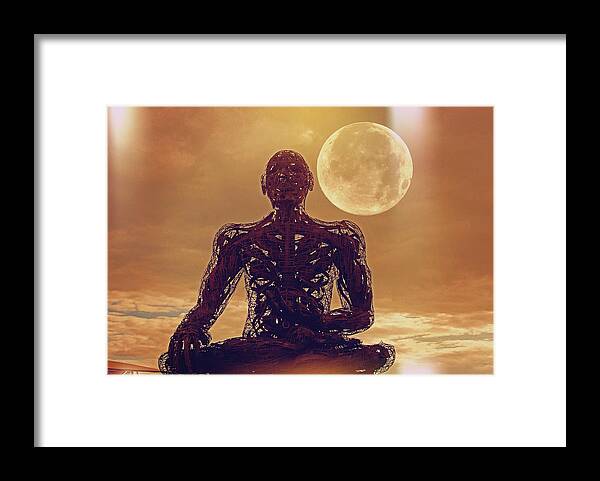 Sculpture Framed Print featuring the photograph Zen by Carl Moore
