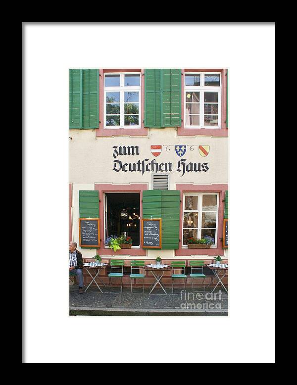 Zum Deutschen Haus Framed Print featuring the photograph Zum Deutschen Haus by Flavia Westerwelle