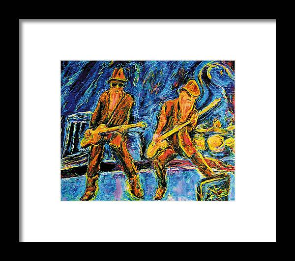 Zz Top Framed Print featuring the painting ZZ Top by John Bohn