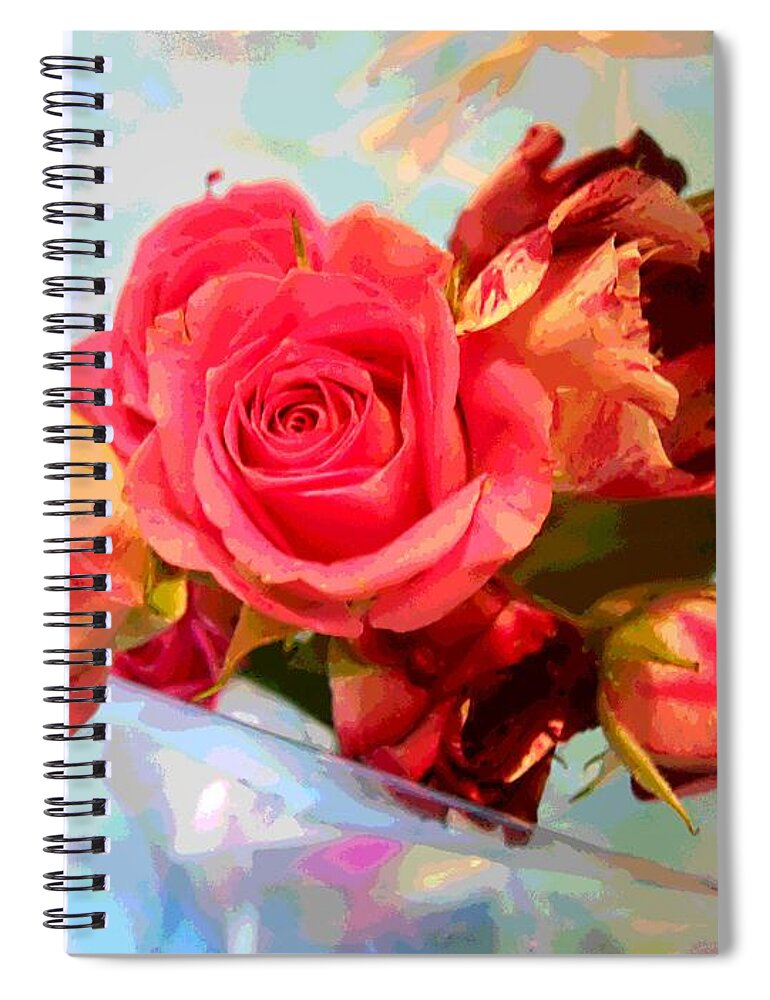 Sylvie Pasquier Spiral Notebook featuring the photograph Roses 4 Lovers by Rogerio Mariani