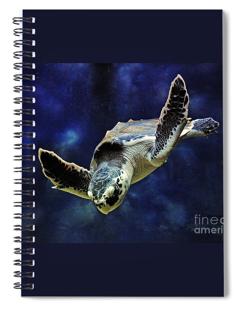 Nature Spiral Notebook featuring the photograph Sea Turtle by Savannah Gibbs